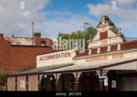 Australien, Victoria, VIC, Maldon, Goldrausch-Ära Stadtgebäude Stockfoto