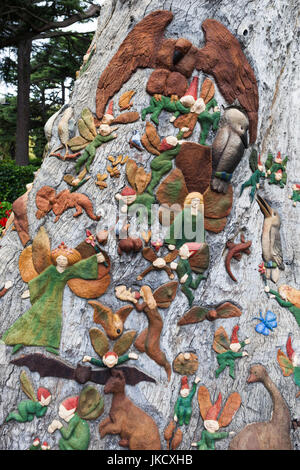 Australien, Victoria, VIC, Melbourne, East Melbourne, Fitzroy Gardens, The Fairies Tree Künstlers Ola Cohn, 1934 Stockfoto