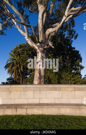 Australien, Western Australia, Perth, Kings Park, Zustand War Memorial, morgen Stockfoto