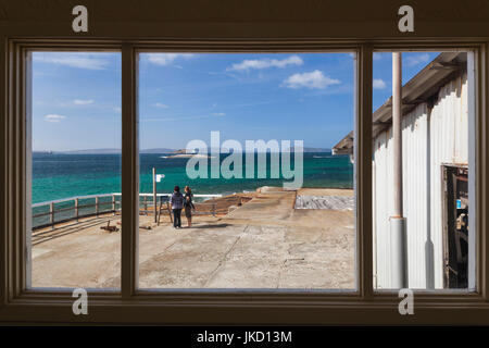 Australien, Western Australia, The Southwest, Albany, Wal Welt, ehemalige Walfang-Station, Blick auf das flensing deck Stockfoto