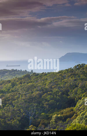 Australien, Western Australia, The Southwest, Albany, erhöhten Blick auf King George Sound aus Mt. Clarence, morgen Stockfoto