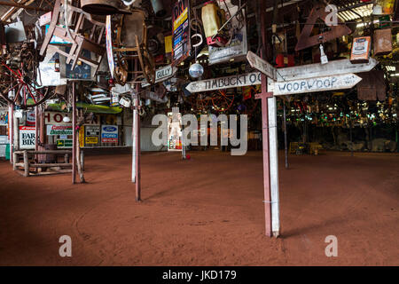 Australien, Western Australia, The Southwest, Boyup Brook, Harvey Dicksons Country Music Centre, Scheune innen Stockfoto