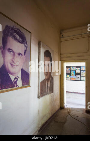 Rumänien, Banat Region, Timisoara, ständige Ausstellung von der Revolution von 1989, Porträt von kommunistischer Führer, Nicolae Ceausescu Stockfoto