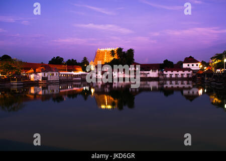 Sree Padmanabha Swamy Tempel - Das Juwel von Südindien Stockfoto