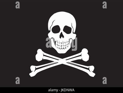 Jolly Roger Flagge Stock Vektor