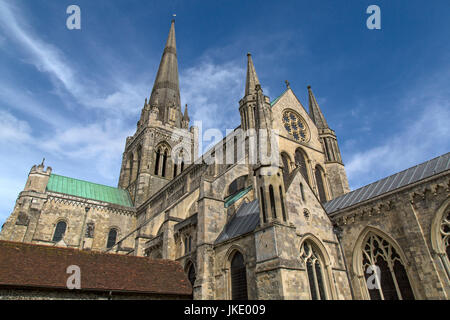 Chichester Kathedrale in England. Stockfoto