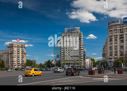 Rumänien, Bukarest, Piata Victoriei, Siegesplatz Stockfoto