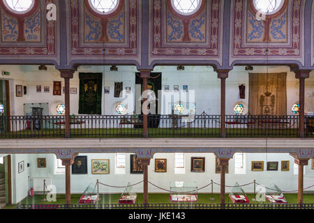 Rumänien, Bukarest, Schneider Synagoge, das Jüdische Museum, Anbauteile innen Stockfoto