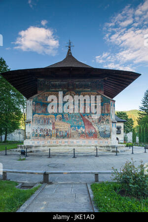 Rumänien, Bukowina Region Bukowina Klöster, Voronet, Kloster Voronet, 15. Jahrhundert, außen Stockfoto