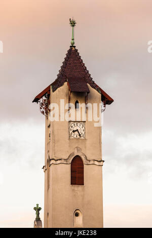 Baia Mare, Rumänien, Maramures Region, evangelische Kirche, Dämmerung Stockfoto