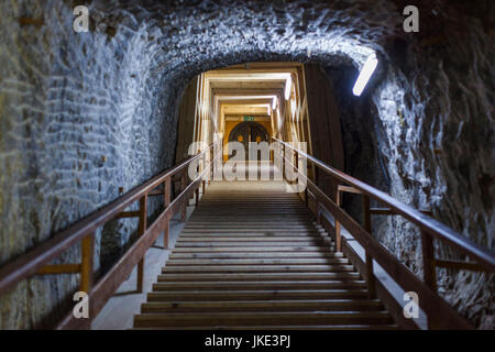 Rumänien, Transsilvanien, Praid, Praid Salzbergwerk, Gehweg Stockfoto