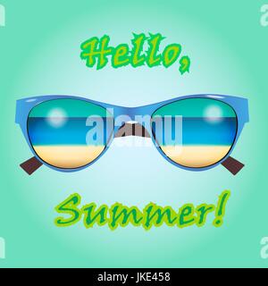 Web Banner für Summer Sale, Karte, Plakat oder Ads Stock Vektor