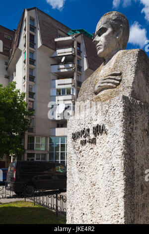 Rumänien, Siebenbürgen, Targu Mures, Statue des ungarischen Komponisten Béla Bartók, geboren im heutigen Rumänien Stockfoto