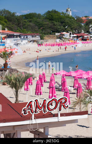 Bulgarien, Schwarzmeerküste, Sozopol, Stadtstrand Stockfoto