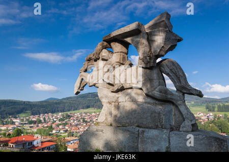 Bulgarien, Mittelgebirge, Koprivshtitsa, Denkmal für bulgarische Unabhängigkeit Revolutionsführer Georgi Benkovski Stockfoto