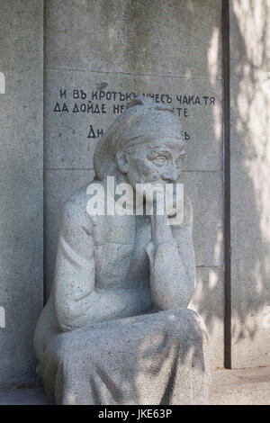 Bulgarien, Mittelgebirge, Koprivshtitsa, Denkmal der Mutter des Revloutionary Dimcho Debelyanov Stockfoto