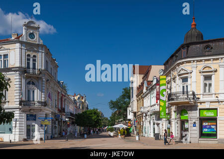 Bulgarien, Donau und Northern Plains, Ruse, Alexandrovska Straße Stockfoto