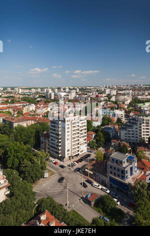 Bulgarien, Donau und Northern Plains, Ruse, erhöhten Blick auf die Stadt Stockfoto