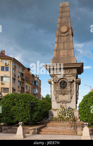 Bulgarien, Sofia, Vasil Levski Denkmal, Denkmal zum berühmten bulgarischen Unabhängigkeit Führer Stockfoto