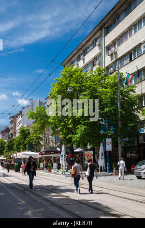 Bulgarien, Sofia, Vitosha Boulevaard, Fußgängerzone Stockfoto