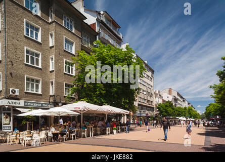 Bulgarien, Sofia, Vitosha Boulevaard, Fußgängerzone Stockfoto