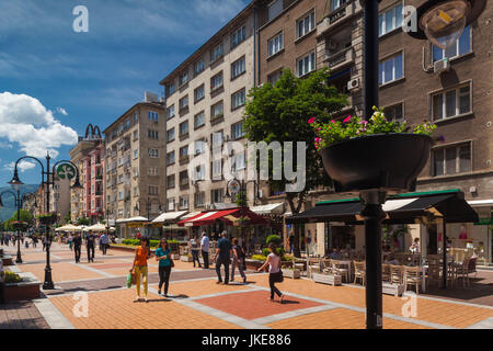 Bulgarien, Sofia, Vitosha Boulevaard, Fußgängerzone Stockfoto