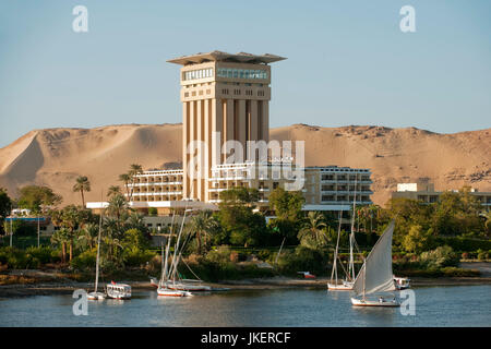 Ägypten, Assuan, Hotel Mövenpick Resort Aswan in Elephantine Insel Stockfoto