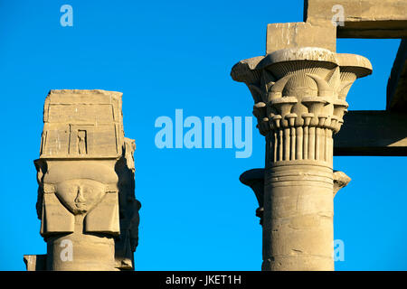 Ägypten, Assuan, Kiosk von Kertassi neben dem Mandulis-Tempel Kalabsha-Insel, nahe beim Assuan-Damm im Nasser-Stausee Stockfoto