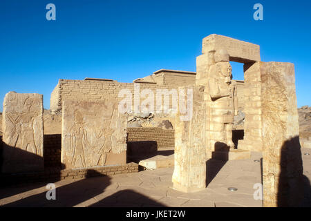 Ägypten, Assuan, Mandulis-Tempel Kalabsha-Insel, nahe beim Assuan-Damm im Nasser-Stausee Stockfoto