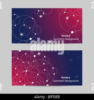 Reihe von Bannern, horizontale Stock Vektor