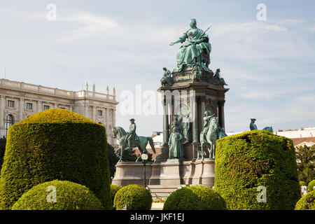 Maria Theresa-Denkmal auf dem Maria Theresien Platz in Wien, Österreich Stockfoto