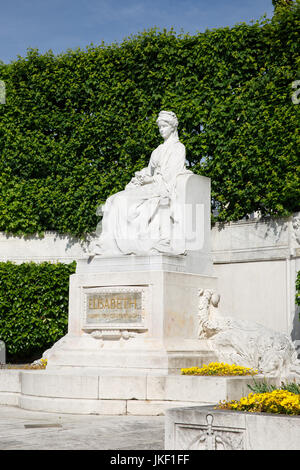 Statue der Kaiserin Elisabeth am Volksgarten circa. Wien, Österreich Stockfoto