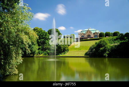 Europa, Deutschland, Sachsen, Dresden, Zwinger, Wallpavillon am Zwingerteich Stockfoto