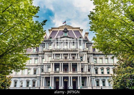 Executive Office Building Dwight Eisenhower Altbau, Vice President Büro Washington DC.  Befindet sich neben dem weißen Haus, erbaut von 1871 bis 1888 Stockfoto