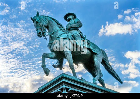 General John Logan Memorial Bürgerkrieg Statue Logan Circle Washington DC.  Statue gewidmet 1901 Bildhauer Franklin Simmons und Richard Hunt.  Loga Stockfoto