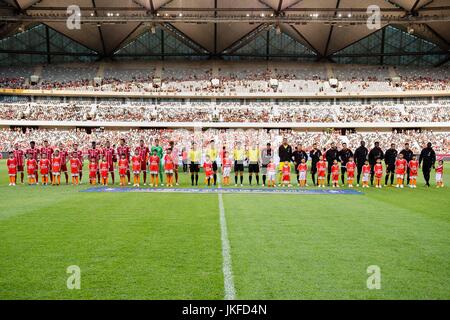 Shenzhen, China. 22. Juli 2017. Internationale Champions Cup 2017 match zwischen Bayern München Vs AC Milan im Stadium der Universiade in Shenzhen, China, 22. Juli 2017. Foto: Rodrigo Machado/Power Sport Bilder/Dpa/Alamy Live News Stockfoto