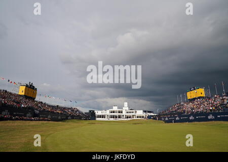 Southport, Merseyside, England. 22. Juli 2017. Royal Birkdale Golf Club Golf: Gesamtansicht der 146. British Open Golf Championship im Royal Birkdale Golf Club in Southport, Merseyside, England. Bildnachweis: Koji Aoki/AFLO SPORT/Alamy Live-Nachrichten Stockfoto