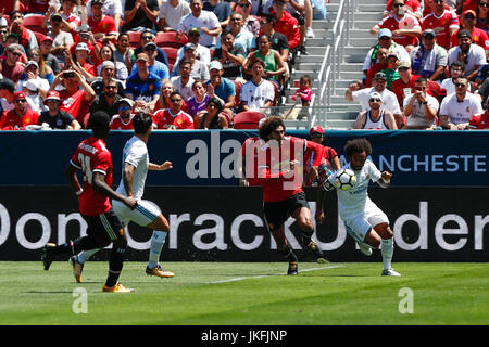 Santa Clara, USA. 23. Juli 2017. Marcelo Viera da Silva (12) Real Madrid Spieler. INTERNATIONAL CHAMPIONS CUP zwischen Real Madrid gegen Manchester United Spiel freundlich im Levi's-Stadion Santa Clara, Kalifornien, USA, 23. Juli 2017. Bildnachweis: Gtres Información Más lokalen auf line,S.L./Alamy Live News Stockfoto