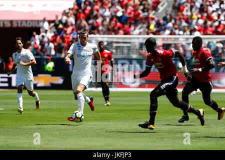 Santa Clara, USA. 23. Juli 2017. Gareth Bale (11) Real Madrid Spieler. INTERNATIONAL CHAMPIONS CUP zwischen Real Madrid gegen Manchester United Spiel freundlich im Levi's-Stadion Santa Clara, Kalifornien, USA, 23. Juli 2017. Bildnachweis: Gtres Información Más lokalen auf line,S.L./Alamy Live News Stockfoto