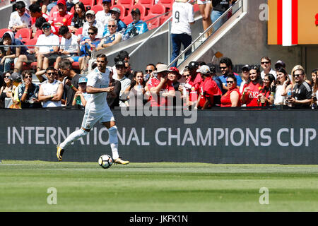 Santa Clara, USA. 23. Juli 2017. Dani Ceballos (24) Real Madrid Spieler. INTERNATIONAL CHAMPIONS CUP zwischen Real Madrid gegen Manchester United Spiel freundlich im Levi's-Stadion Santa Clara, Kalifornien, USA, 23. Juli 2017. Bildnachweis: Gtres Información Más lokalen auf line,S.L./Alamy Live News Stockfoto