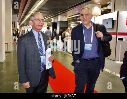 Paris, Frankreich, IAS, International AIDS Society Meeting, Dr. Anthony S. Fauci, Direktor, National Institute of Allergy and Infectious Diseases, NIH, USA Stockfoto