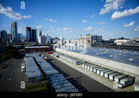 FedEx Ground Borden Avenue Long Island Depot New York city Stockfoto