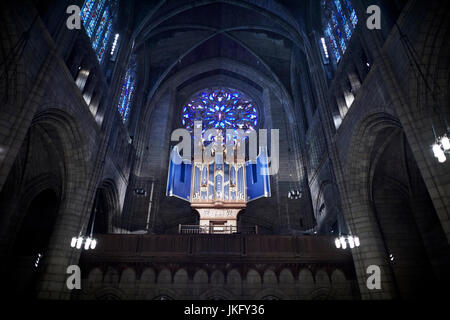 New York City, Manhattan, innere Organ der Kirche Saint Thomas auf der 5th Avenue Stockfoto