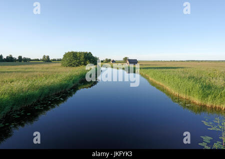 Suitsu Fluss im Matsalu Nationalpark. 14. Juli 2017 Estland Stockfoto