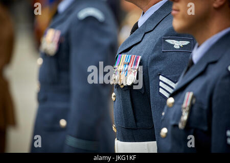 Manchester Armed Forces Day Parade am St.-Peter Platz im Zentrum Stadt. Stockfoto