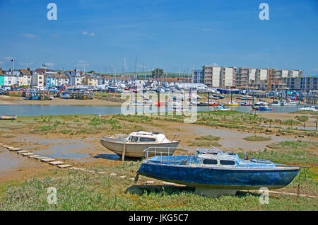 Fluss Adur, Shoreham von Meer, Sussex, England Stockfoto