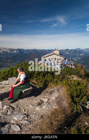 Deutschland, Bayern, Obersalzberg, Kehlsteinhaus, Teehaus für Adolf Hilter, Kehlsteinhaus, auf Kehlstein Berg gebaut Stockfoto