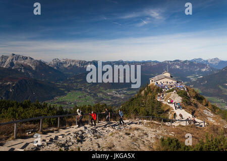 Deutschland, Bayern, Obersalzberg, Kehlsteinhaus, Teehaus für Adolf Hilter, Kehlsteinhaus, auf Kehlstein Berg gebaut Stockfoto