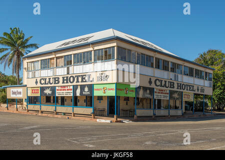 Historischen Croydon Club Hotel, Croydon, Queensland, Australien Stockfoto