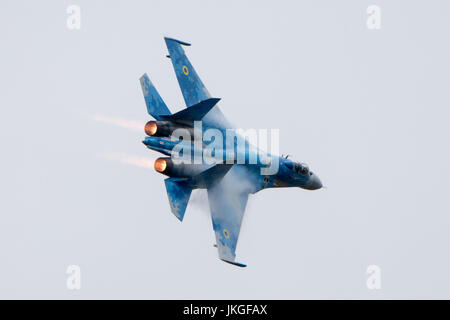 Ukrainische Suchoi Su-27 RIAT 2017 Stockfoto